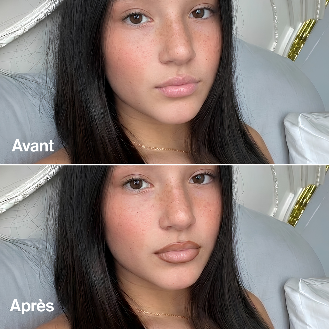 Lip Stain Peel-Off avant apres